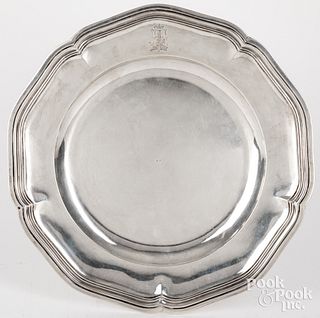 French silver tray