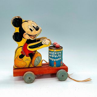 Mickey Mouse Fisher Price No. 476 Drummer Pull Toy
