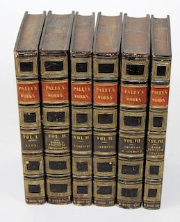 Paley's Works 6 volume leather books