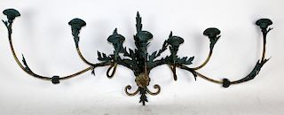 7-arm wall mount candle sconce