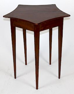 Mahogany side table with star shaped top