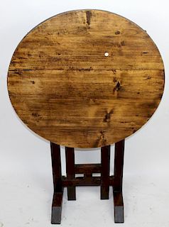 French Provincial vintners table in fruitwood