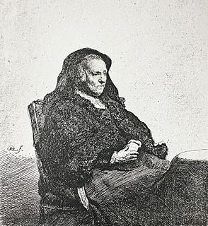 Rembrandt van Rijn (after) - Artist's Mother Seated