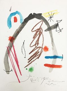 Joan Miro (After) - Pour M Rene Metras