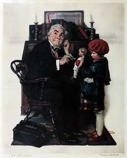 Norman Rockwell - Doctor and the Doll