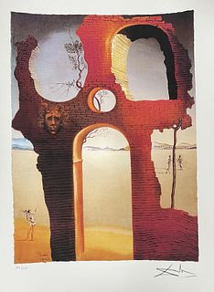 Salvador Dali (After) - Ruin With Head of Medusa