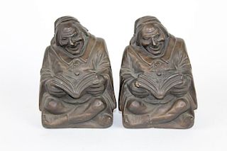 "Good Book" Bronze Clad Bookends by Armor Bronze