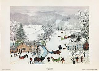 Grandma Moses - A Frosty Day