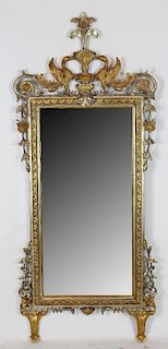 Empire style mirror with double gryphon crest