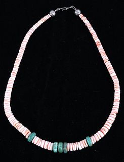 Pueblo Santo Domingo Spiny Oyster Necklace