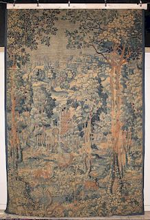 Flemish 17th century verdure tapestry