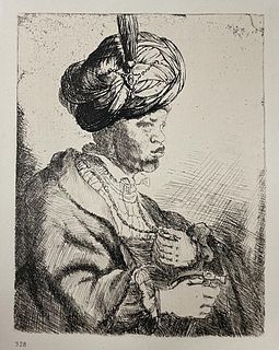 Rembrandt van Rijn (After) - Man with Turban