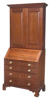 Southern Federal Walnut Desk and Bookcase
