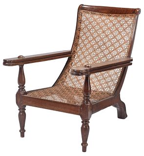 British Colonial Brazilian Rosewood Planter's Chair