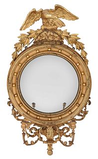 Classical Giltwood Girandole Mirror