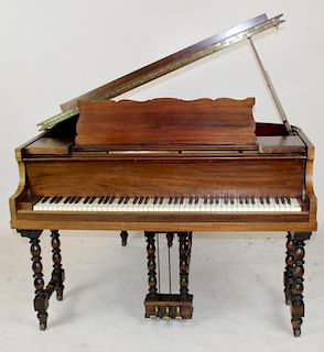 Antique  Lauter grand piano in mahogany case