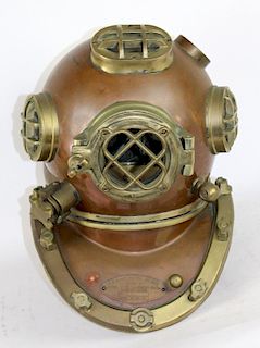 US Navy Mark V bronze diver's helmet