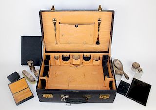Mappin & Webb sterling silver traveling grooming kit