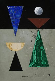 Richard Blow (Amer, 1904-1983) Montici Pietra Dura - Abstract