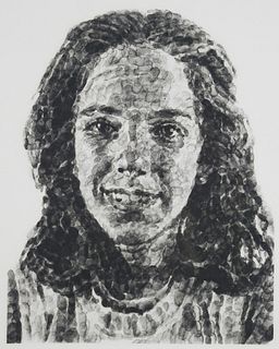 Chuck Close (1940-2021) Georgia Fingerprint I - Print