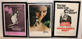 Grouping of 3 vintage movie posters