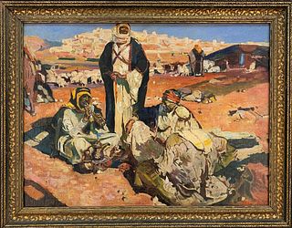 Dean Cornwell (American, 1892-1960) Painting of Shepherds
