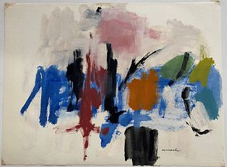 Mildred L.A. Crooks (American, 1899-1972) Abstract Oil Painting