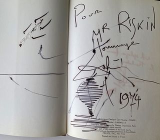 Salvador Dali (1904-1989) Book with Signed Drawing