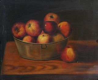 Julie Gerstemberg (American, 19thC) Apples Painting