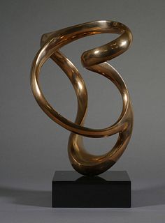 Kieff A. Grediaga (French, 1936-) Bronze Sculpture Kitnetic