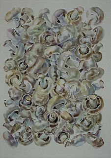Anstis Lundy (American, 1924-2009) Mushrooms Painting