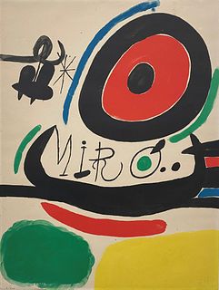 Joan Miro (Spanish, 1893-1983) signed 1970 Lithograph Print