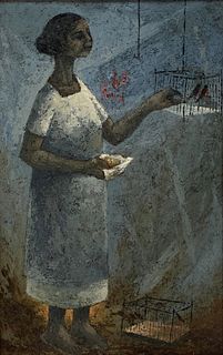 Armando Morales (Nicaragua, 1927-2011) Oil Painting