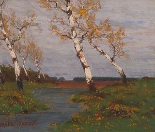Paul Muller-Kaempff (German, 1861-1941) Oil Painting