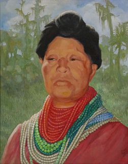 Lorraine Newton - Painting - Seminole Native American Indian