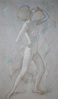Elihu Root Jr. (American, 1881-1967) Nude Painting