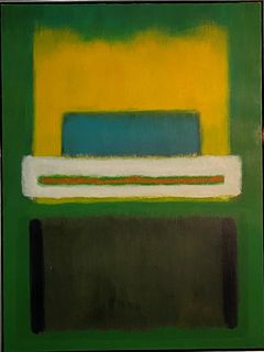 Mark Rothko (manner of) Oil Painting 1970 Color Field Abstract Expressionist