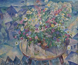Boris I Shamanov (Russian, 1931-2008) Oil Painting