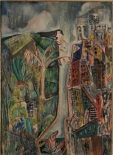 Mildred Wood Dixon Sherwood (1914-2018) Painting