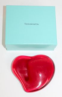 Elsa Peretti for Tiffany & Co Red Heart Paperweight