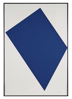 Leon Polk Smith (Amer. 1906 1996) Space Blue Print
