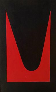 Leon Polk Smith (Am. 1906-1996) Red Black Painting