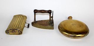 Grouping of Victorian brass pieces