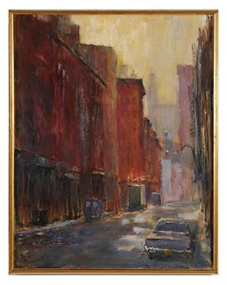Anthony Springer (Am. 1928-1995) NYC Oil Painting