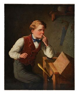 Att. to Edward Turner (Americn, 19C) Oil Painting