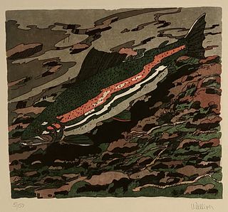 Neil Gavin Welliver (American, 1929-2005) Print Etching Aquatint