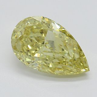 1.15 ct, Natural Fancy Intense Yellow Even Color, VVS1, Pear cut Diamond (GIA Graded), Appraised Value: $31,500 
