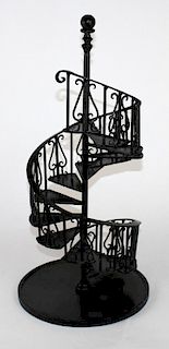 Iron spiral staircase model