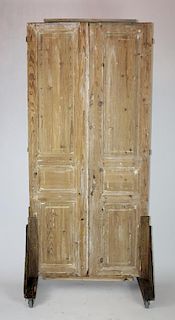 Rustic pine doors
