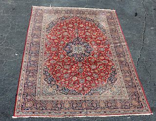 12.9 x 8.8 Persian wool rug